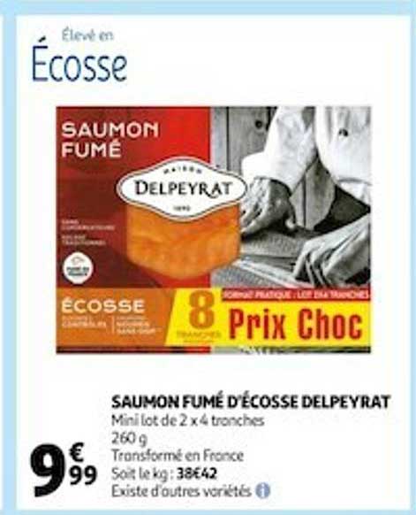 saumon fumé d'écosse delpeyrat