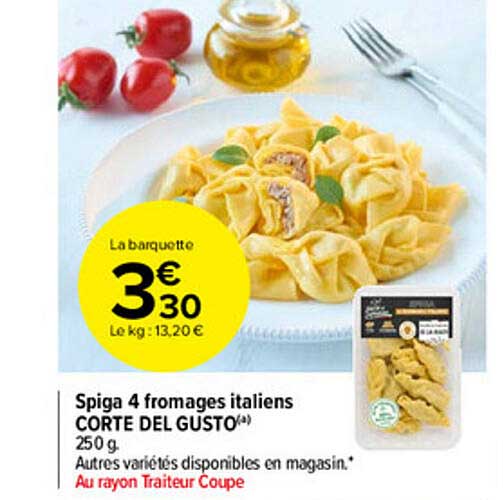 spiga 4 fromages italiens corte del gusto