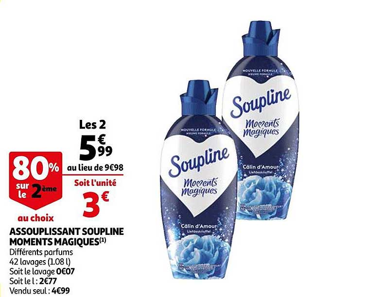 assouplissant soupline moments magiques