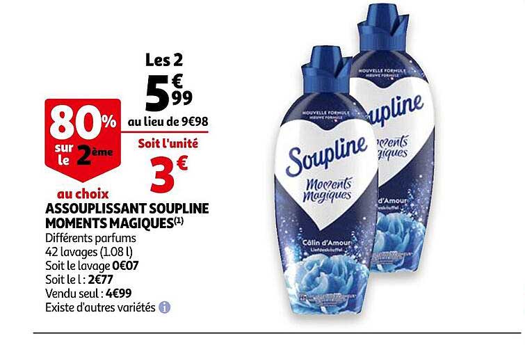 assouplissant soupline moments magiques