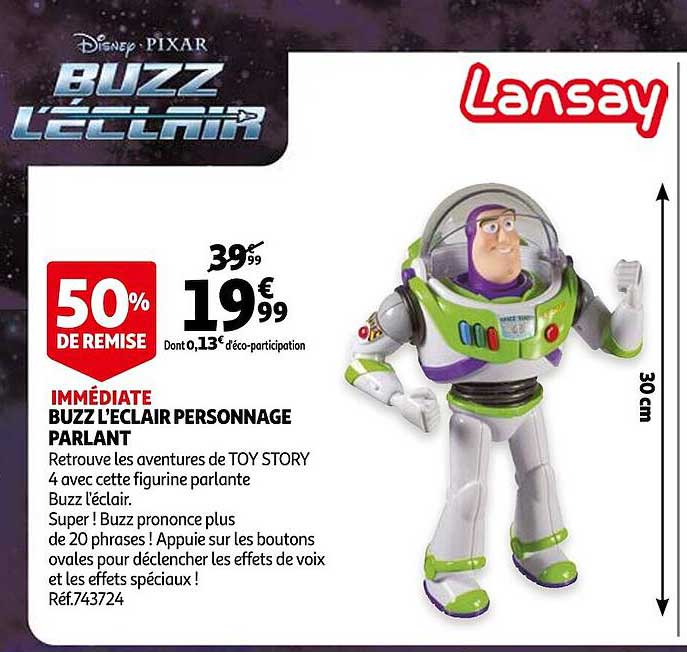 buzz l'éclair personnage parlant lansay