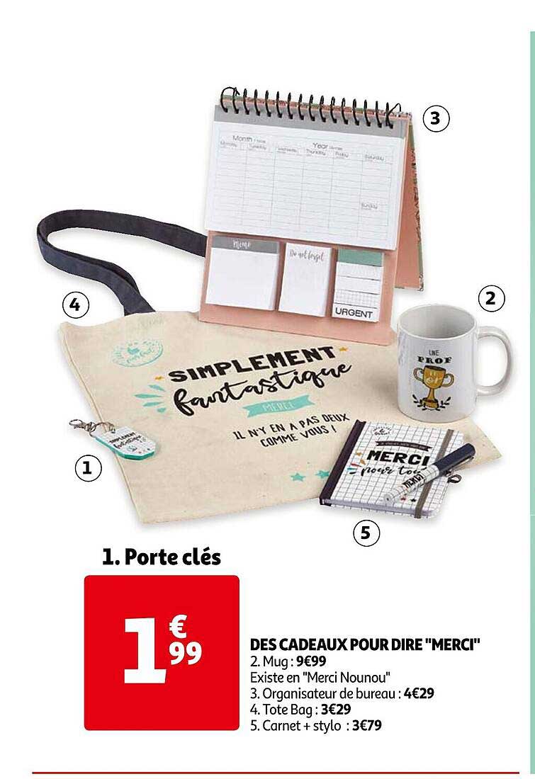 cadeaux pour dire "merci" : porte clés