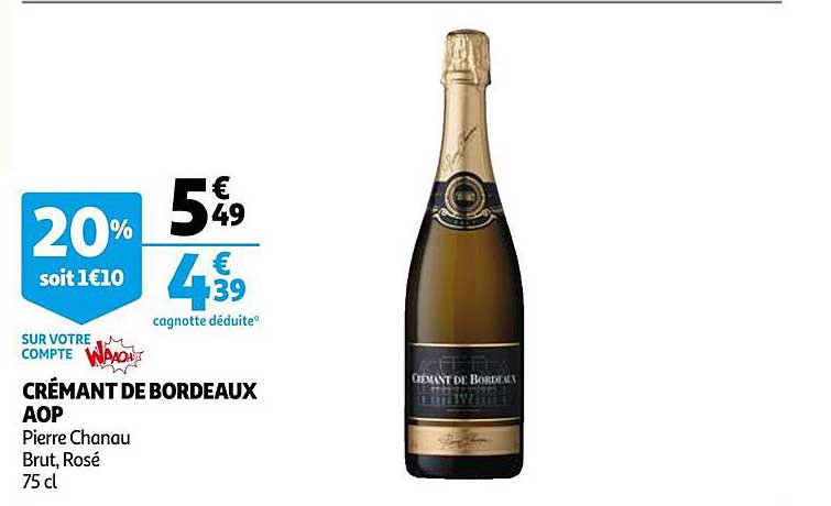 crémant de bordeaux aop pierre chanau