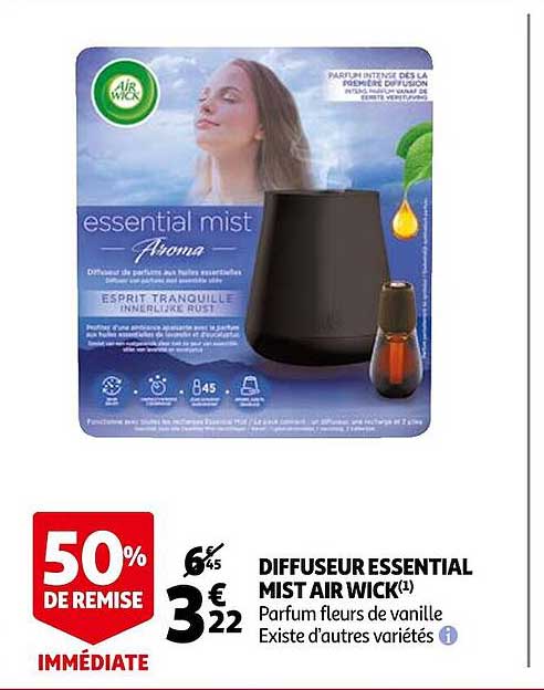 diffuseur essential mist air wick