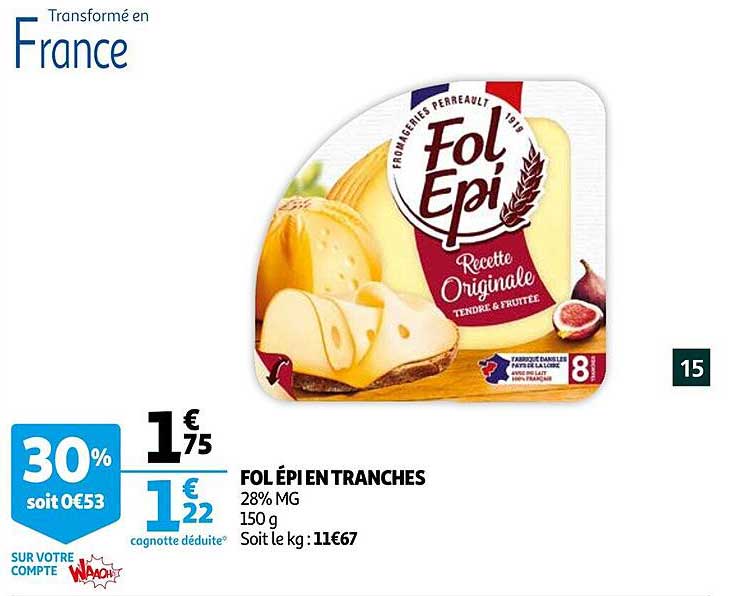 fol épi en tranches