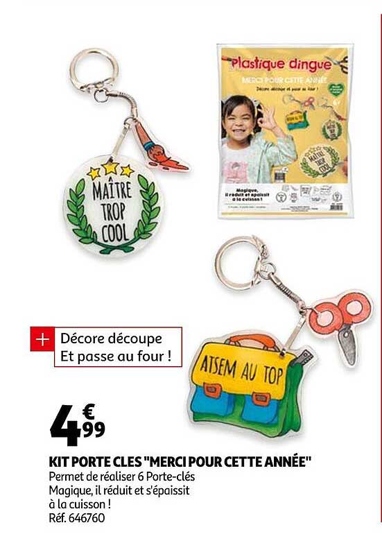 kit porte clés "merci pour cette année"