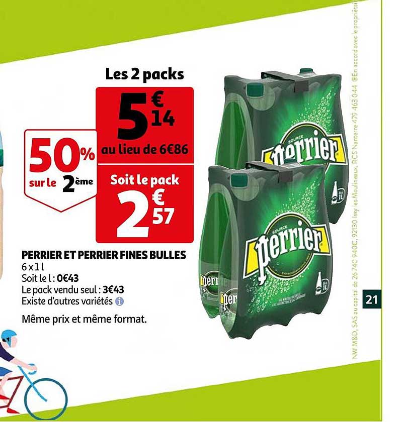 Perrier Et Perrier Fines Bulles
