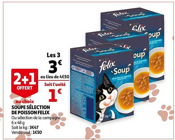Soupe Sélection De Poisson Felix