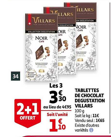 Tablettes De Chocolat Dégustation Villars