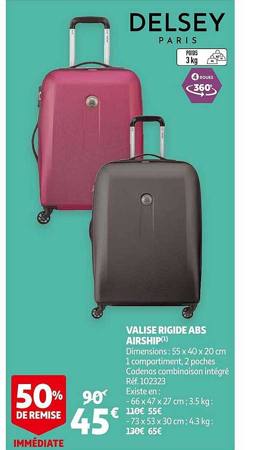 valise rigide abs airship delsey paris