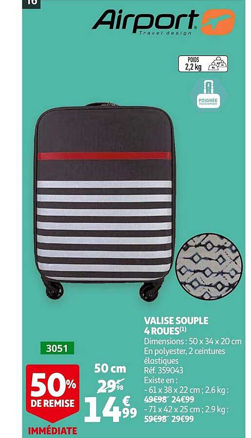 Valise Souple 4 Roues