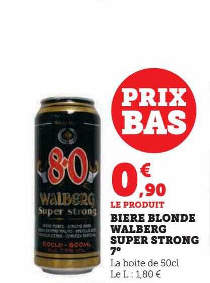 bière blonde walberg super strong 7°