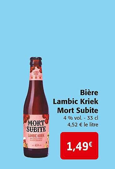 bière lambic kriek mort subite
