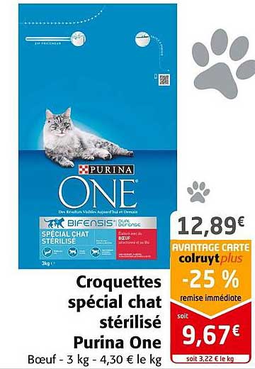 Croquettes Spécial Chat Stérilisé Purina One