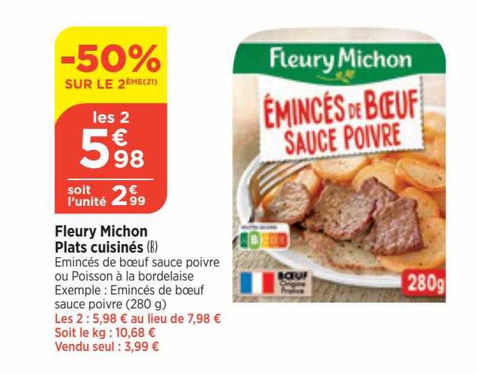 fleury michon plats cuisinés