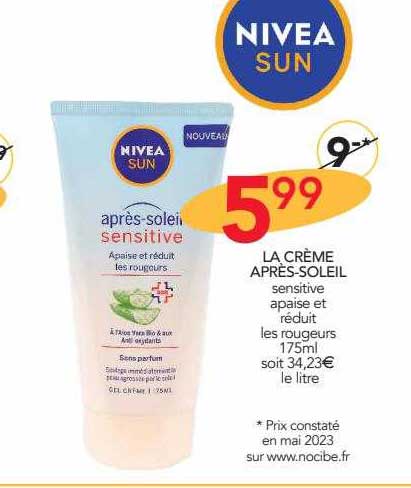 la crème après-soleil nivea