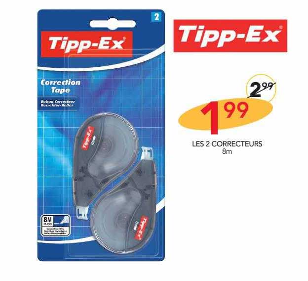 les 2 correcteures tipp-ex