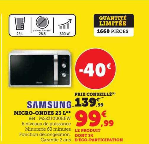 micro-ondes 23l samsung