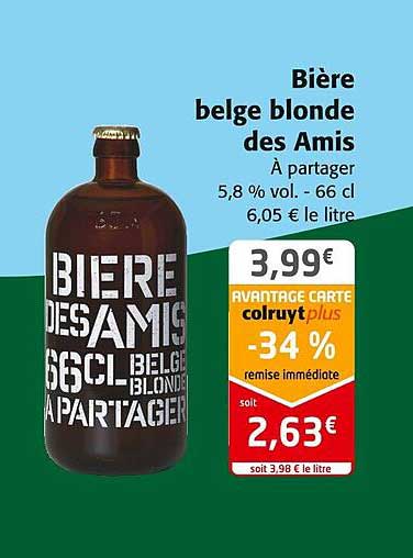 bière belge blonde des amis