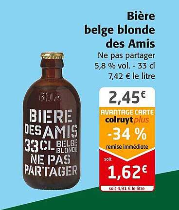 bière belge blonde des amis