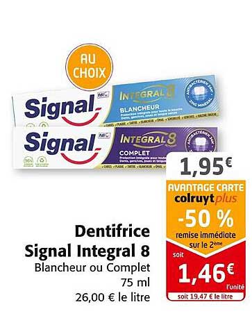Dentifrice Signal Integral 8