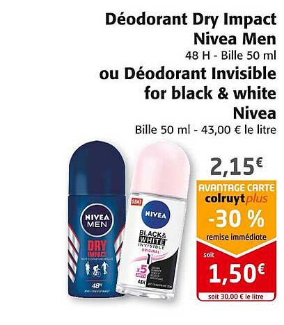 deodorant dry impact nivea men