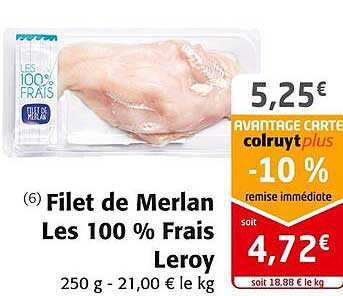 filet de merlan les 100 % frais leroy