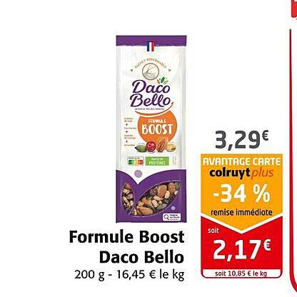 formule boost daco bello