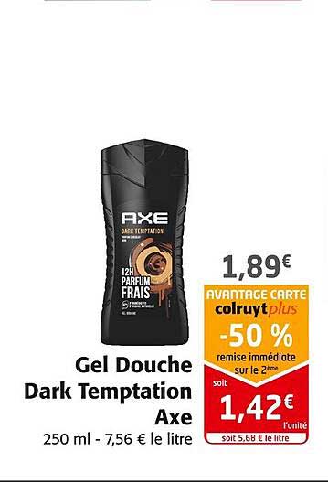 gel douche dark temptation axe