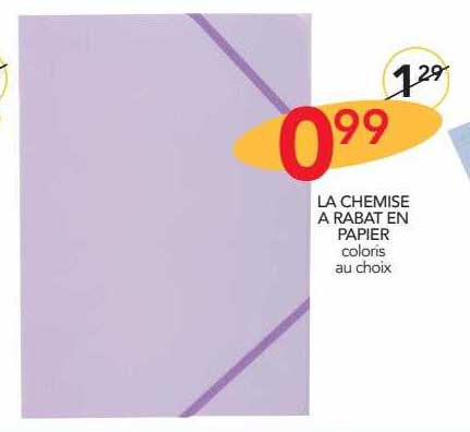 La Chemise à Rabat En Papier