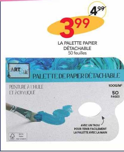 La Palette Papier Détachable