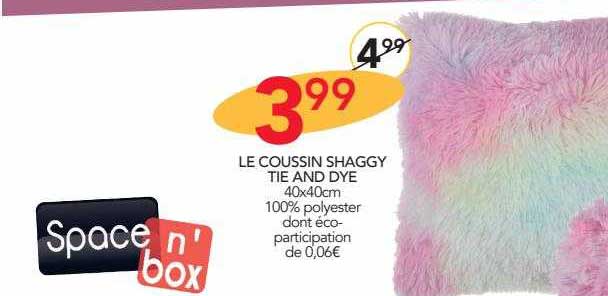 le coussin shaggy tie and dye