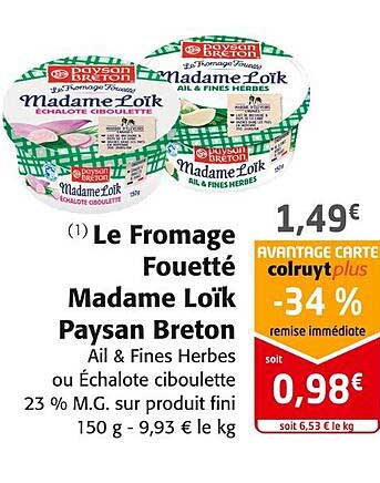 le fromage fouette madame loik paysan breton