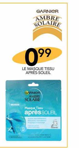le masque tissu après-soleil