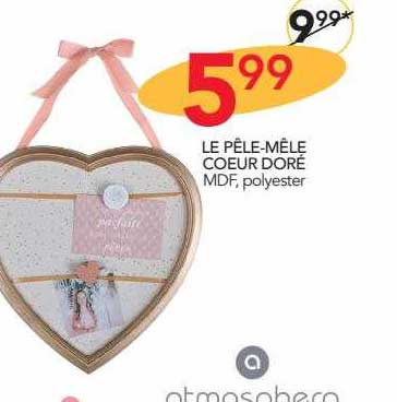 le pêle-mêle cœur doré