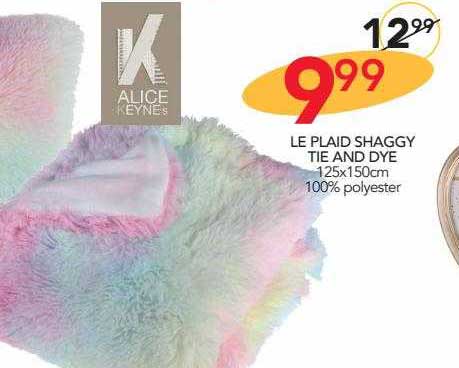 le plaid shaggy tie and dye