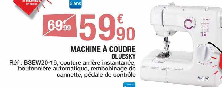 Machine à Coudre Bluesky