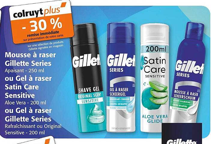 mousse a raser gillette series