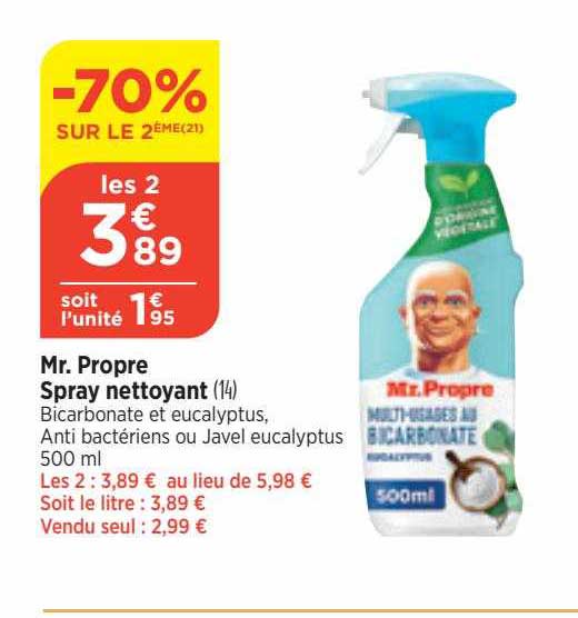 mr. propre spray nettoyant