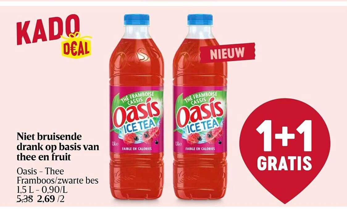niet bruisende drank op basis van thee en fruit