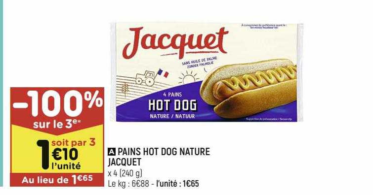 pains hot dog nature jacquet