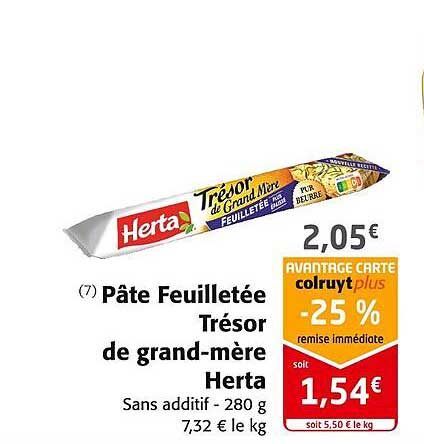 pate feulletee tresor de grand-mere herta