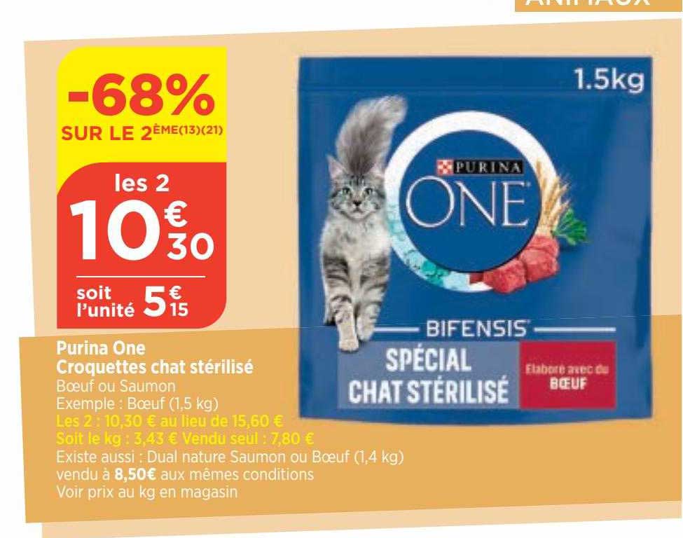 Purina One Croquettes Chat Stérilisé