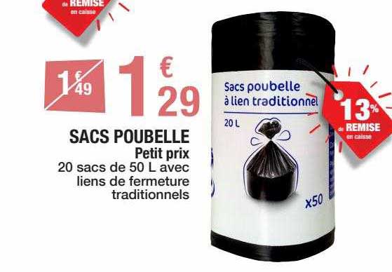 sacs poubelle petit prix