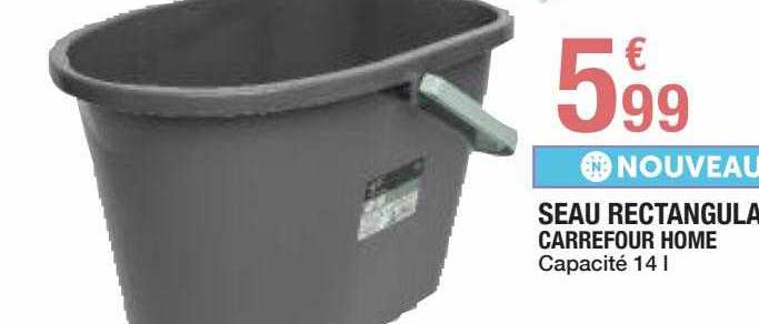 Seau Rectangulaire Carrefour Home