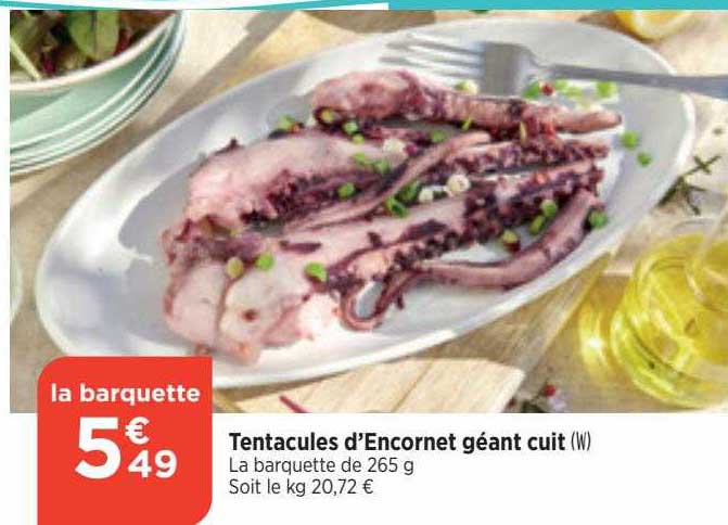 tentacules d'encornet géant ucit