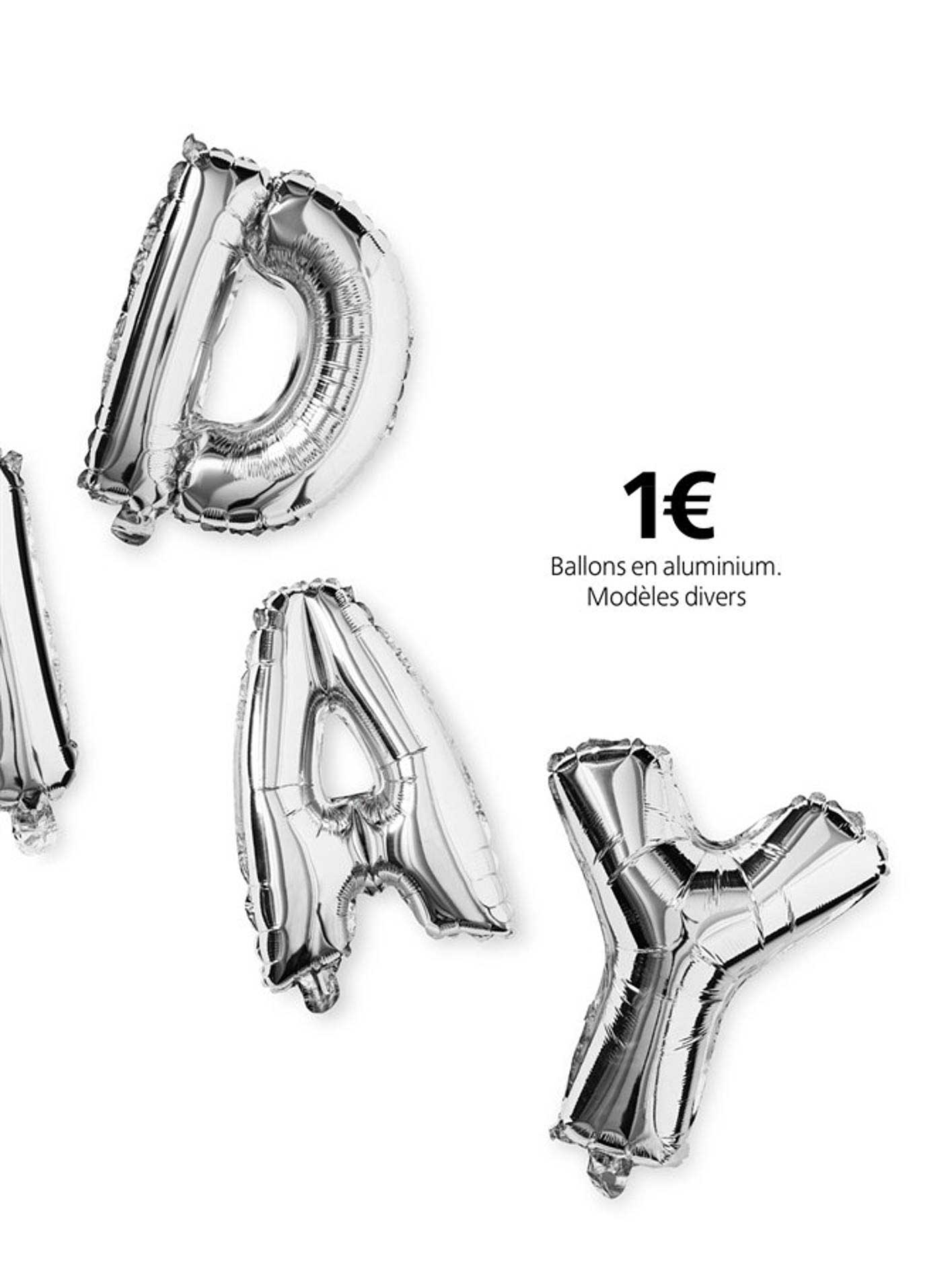 ballons en aluminium modèles divers