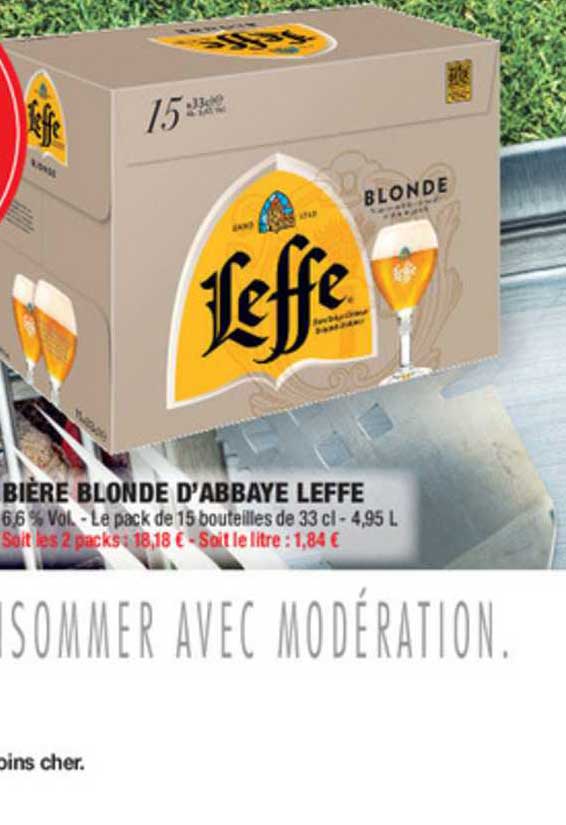 Bière Blonde D'abbaye Leffe