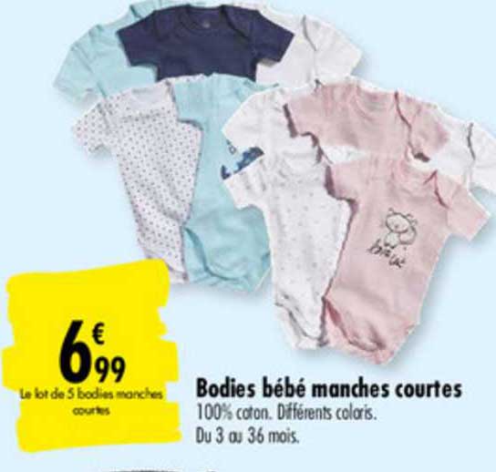 Bodies Bébé Manches Courtes