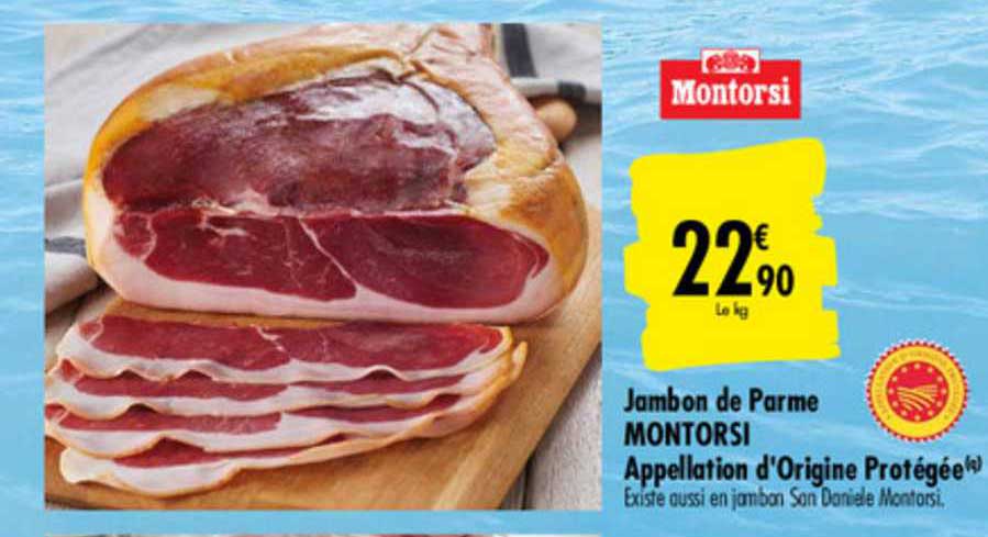 jambon de parme montorsi appellation d'origine protégée